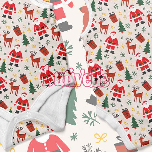 Colorful Santa Seamless Pattern, T0887