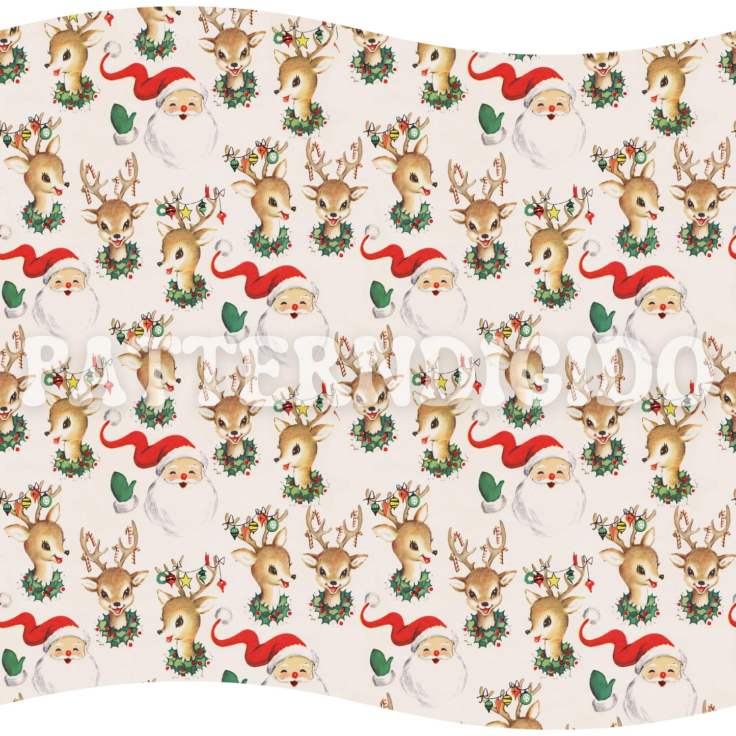 Vintage Christmas Seamless Pattern, T0483