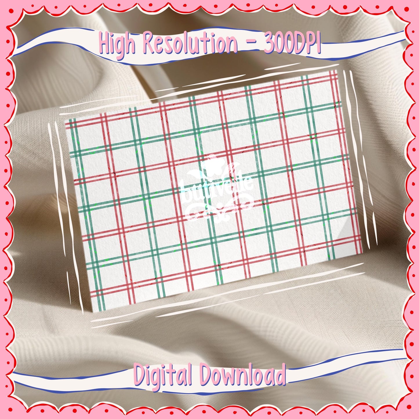 Christmas Plaid Seamless Pattern, T0853