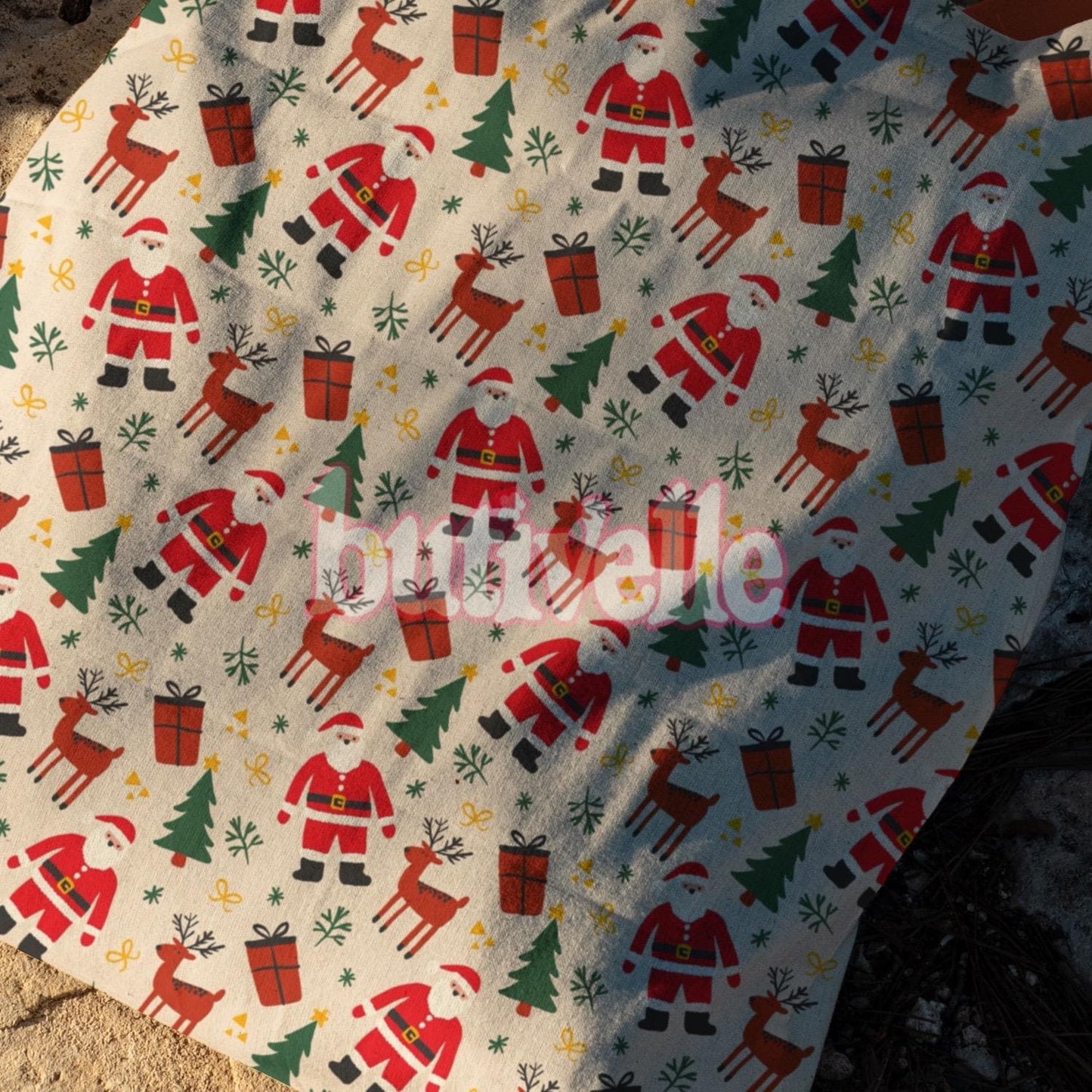 Colorful Santa Seamless Pattern, T0887
