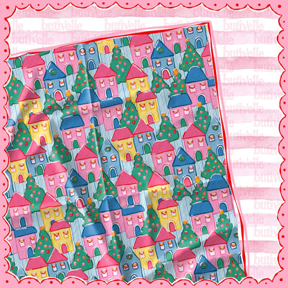 Christmas Town Seamless Pattern, T0872