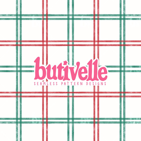 Christmas Plaid Seamless Pattern, T0853