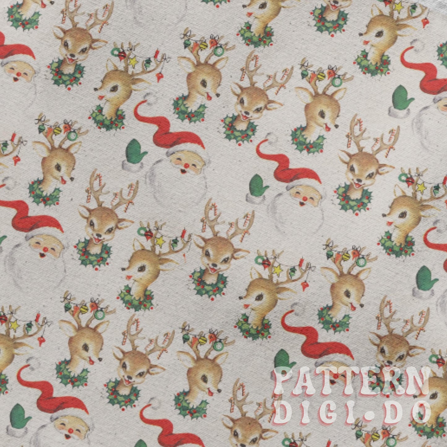Vintage Christmas Seamless Pattern, T0483