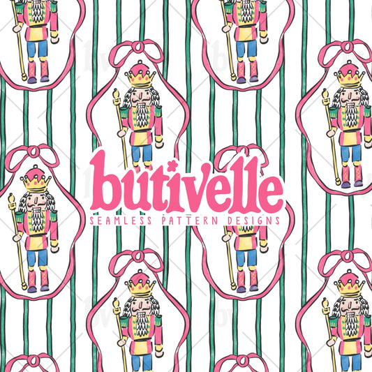 Nutcracker Christmas Seamless Pattern, T0871