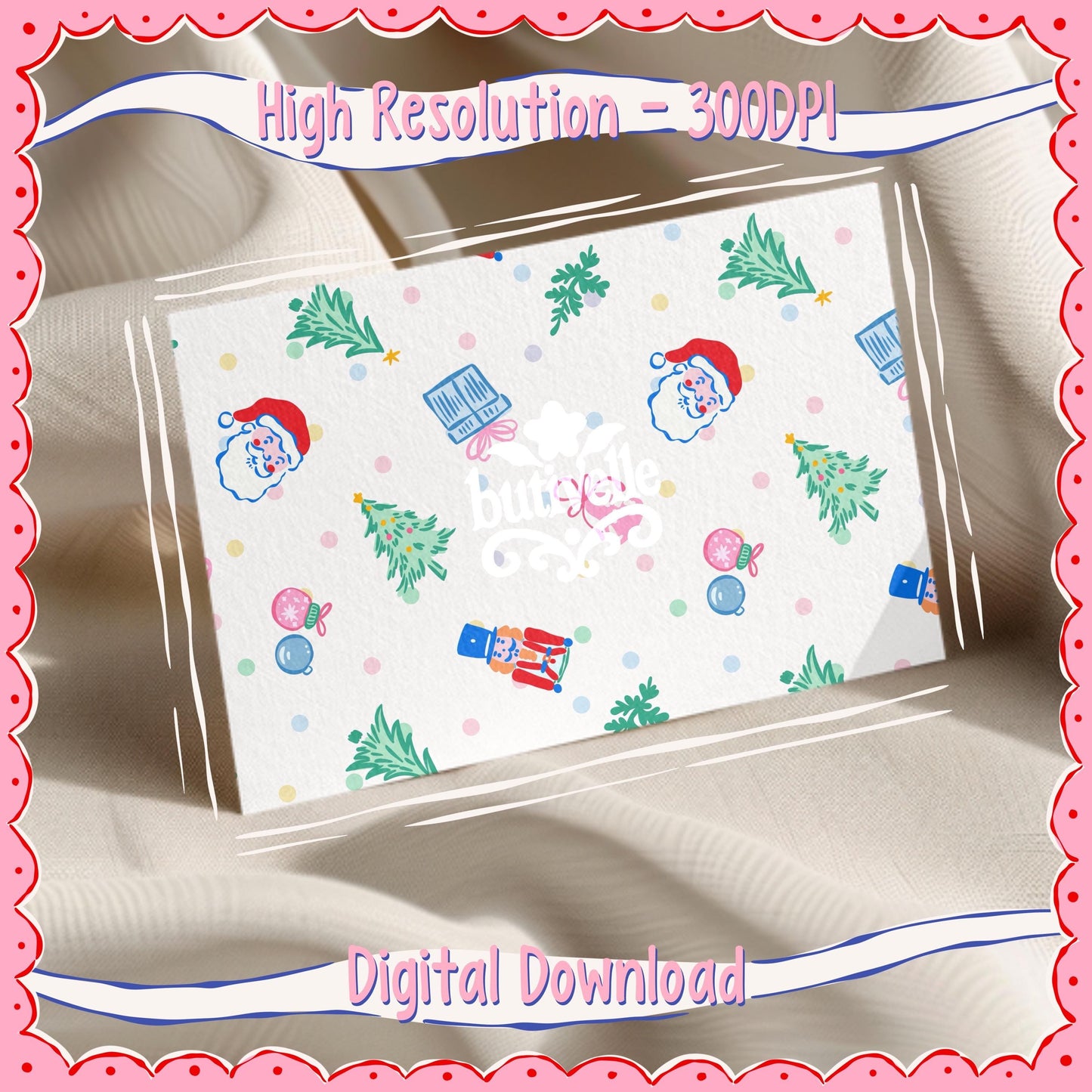 Bright Christmas Seamless Pattern, T0879