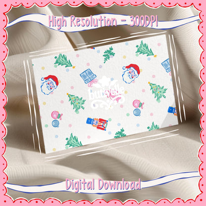Bright Christmas Seamless Pattern, T0879