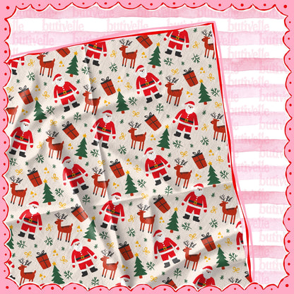 Colorful Santa Seamless Pattern, T0887